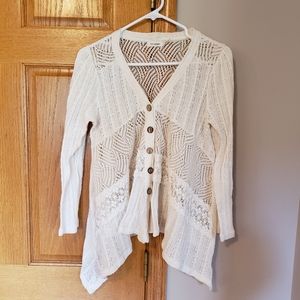 Blu Pepper Button-Up Light Sweater